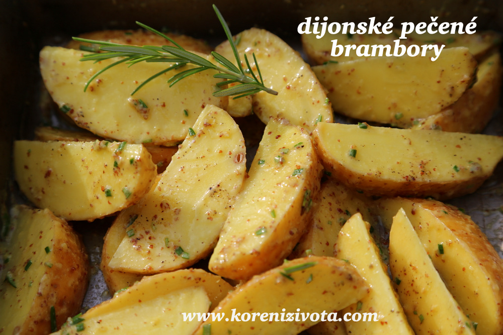 dijonské pečené brambory