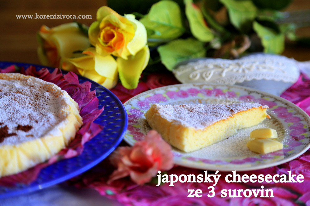 japonský cheesecake ze 3 surovin