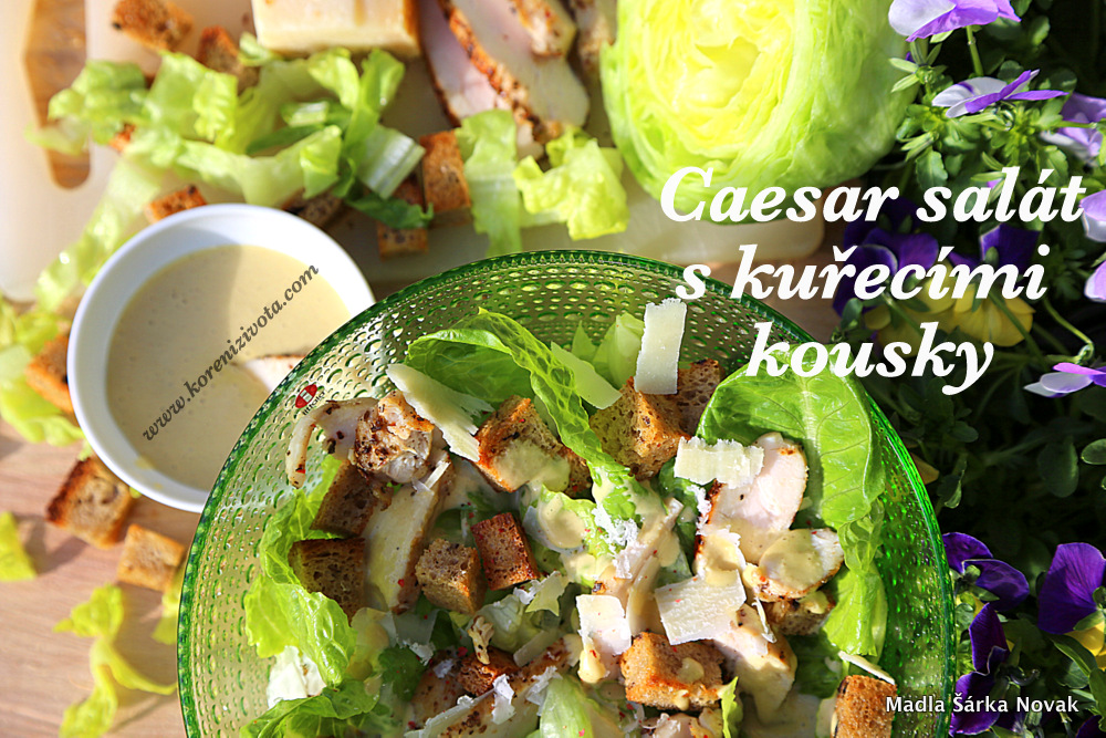Caesar salát s kuřecími kousky