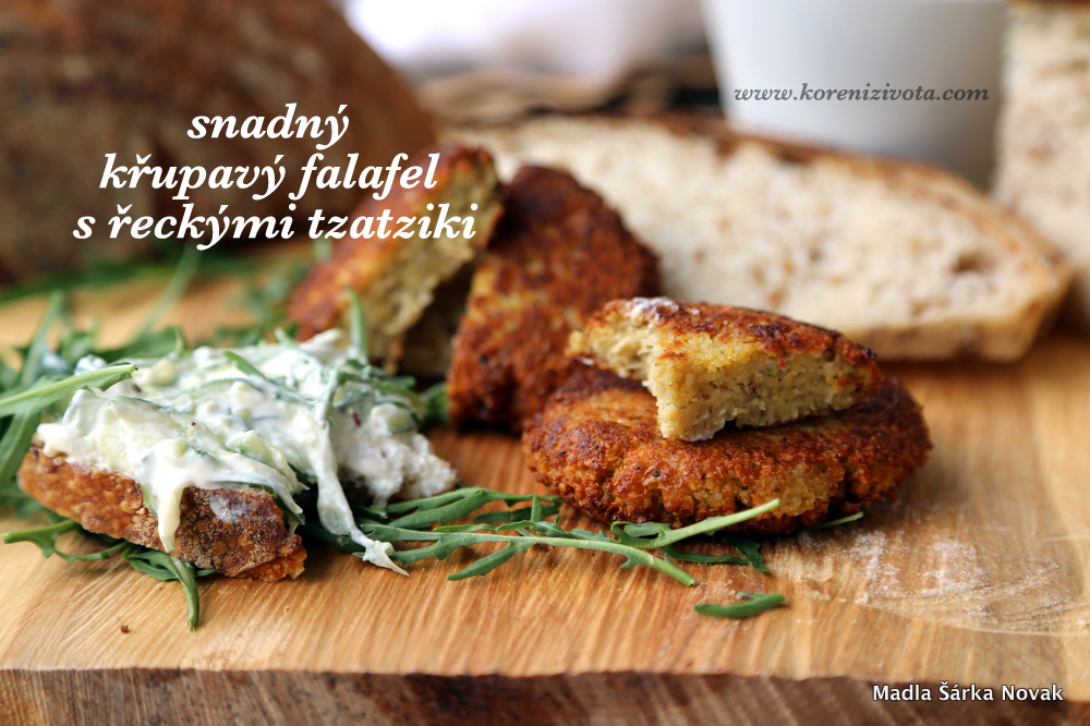 Snadný křupavý falafel a řecké tzatziki