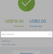Add customer button iphone