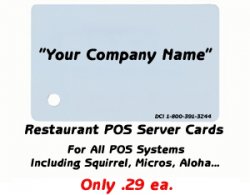 Squirrel POS Cards Restaurant