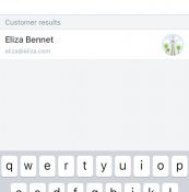 Enter customer name iphone
