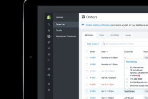 Shopify POS print receipt