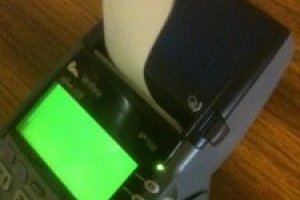 VeriFone VX510 Manual change paper